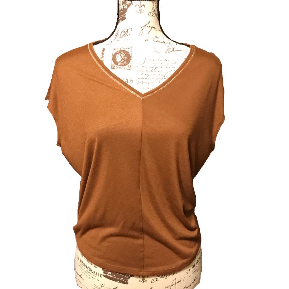 White House Black Market Brown Top